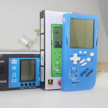 

Retro Classic Tetris Handheld Game Console Mini Pocket Handheld Game Player Built-in 23 Classic Games Best Gift for Child