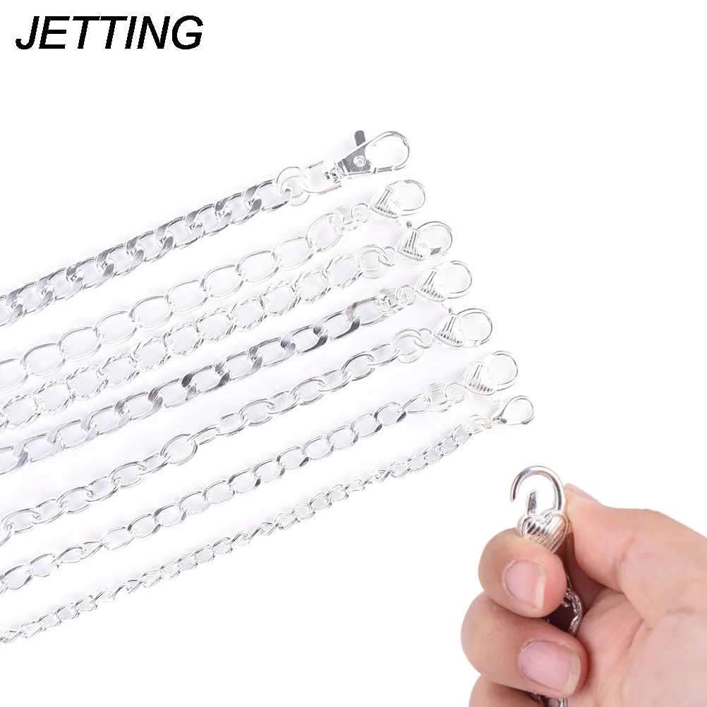 1pc DIY 120cm Silver Metal Handbag Chain Bag Chain Fashion Purse Chain Purse Accessories