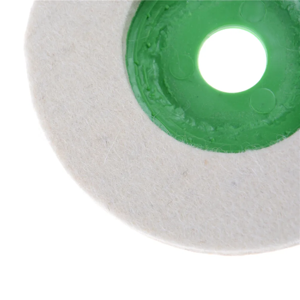 Round Wool Buffing Pad Wheel Felt Buffer Wheel Grinding Polishing Disc Set for Abrasive Rotary Tool Metal 100mm 4 inch