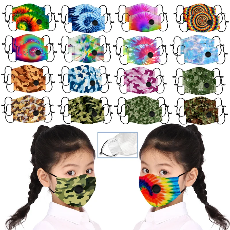 Комплект из 2 предметов детский Mascarilla Reutilizable печати маски для лица шарф детей