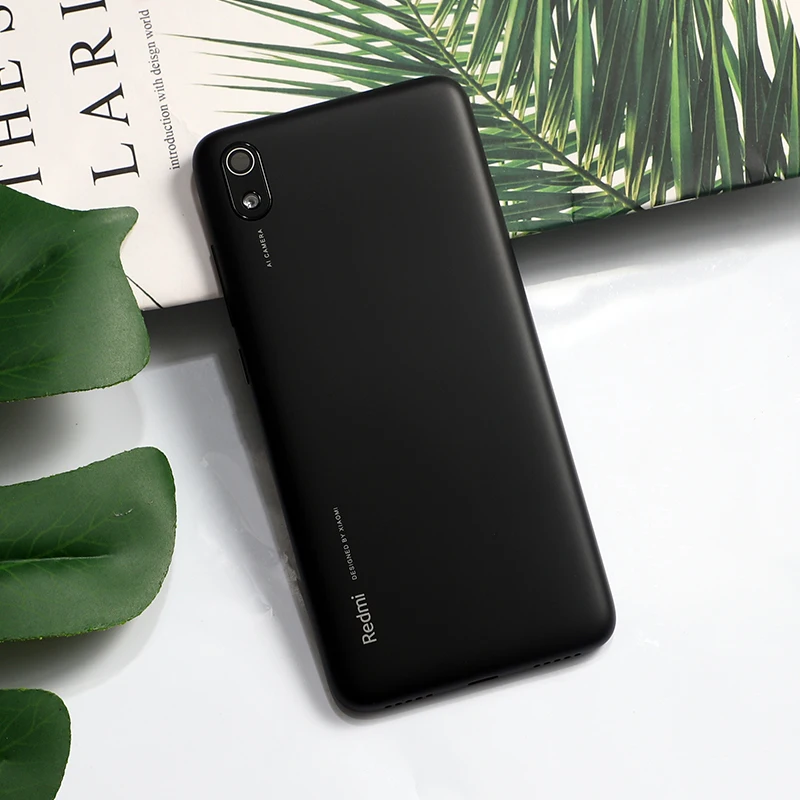 Redmi7A оригинальная задняя крышка корпуса для Xiaomi Redmi 7A Пластиковая Задняя Дверь Ремонт чехол батареи+ кнопки стекло камеры