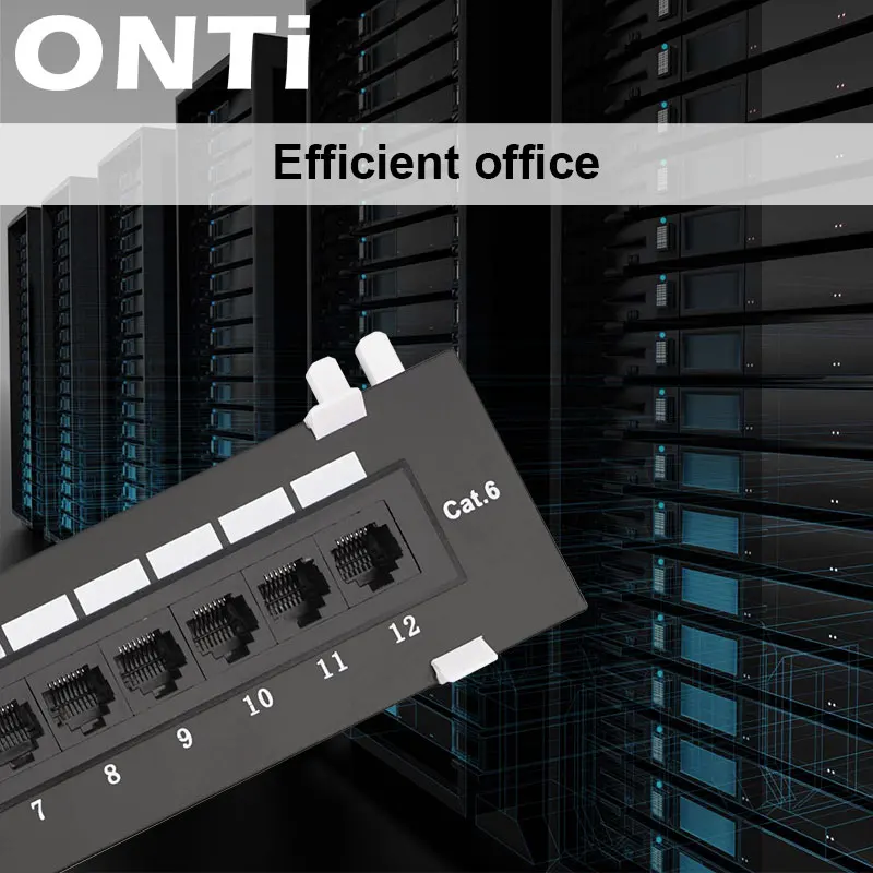 Набор сетевых инструментов ONTi 12 портов CAT6 коммутационная панель RJ45 сетевое