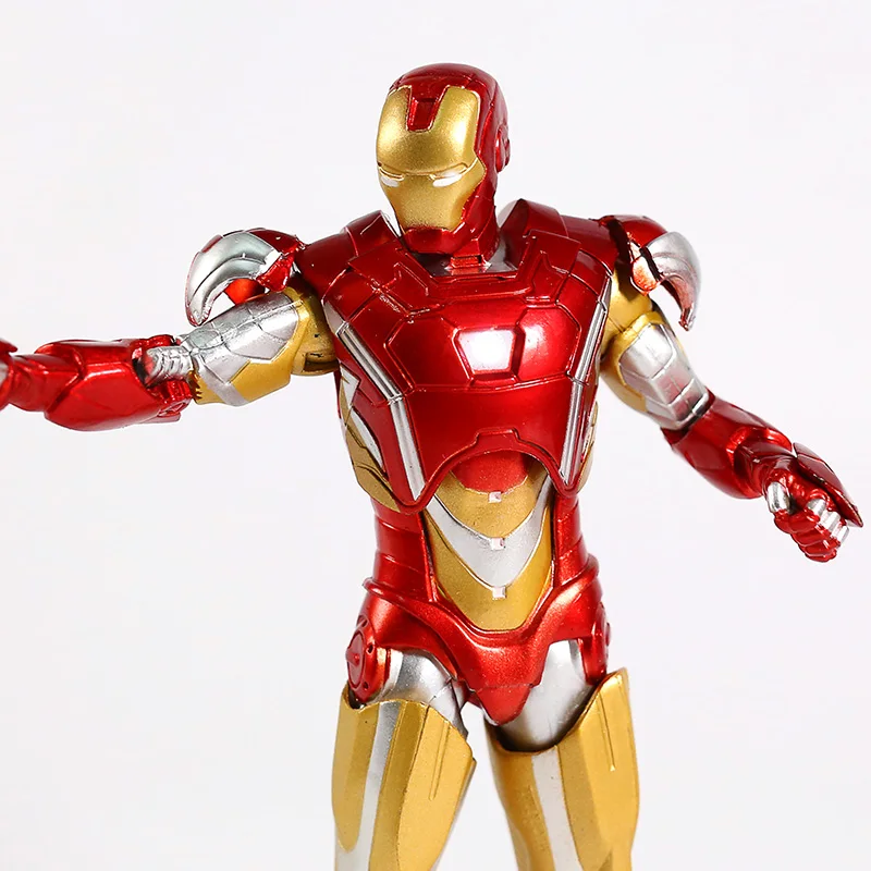 Marvel Железный человек 3 Марка ХХI MK21 Midas Armor со светодиодный светильник ПВХ фигурка Коллекционная модель игрушки
