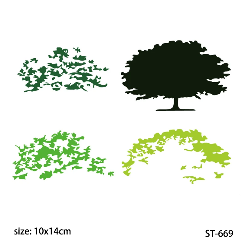 

AZSG Strong trees Clear Stamps/Seals For scrapbooking DIY Card Making/Album Silicone Decoration crafts