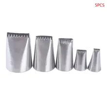 5 шт./компл. Нержавеющая сталь торт глазури Трубопроводов Сопла Советы декоратора формочка для десерта коррекции формы для выпечки инструменты для украшения H7EA