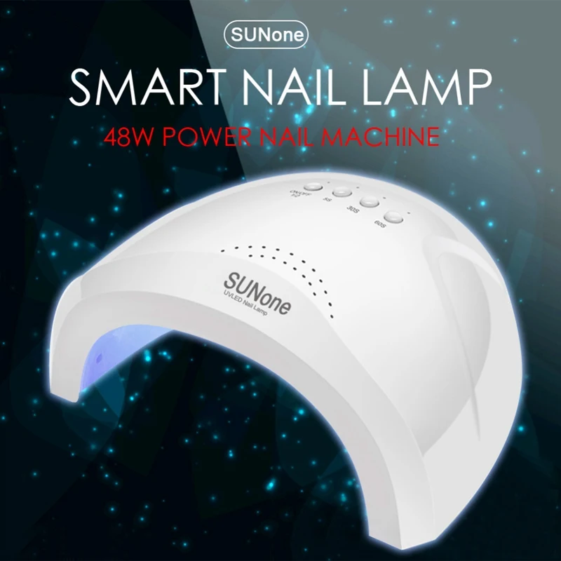 

48W UV lamp Gel nail dryer LED white light for nail machine nail curing lamp for Gel enamel nail art tools 2019