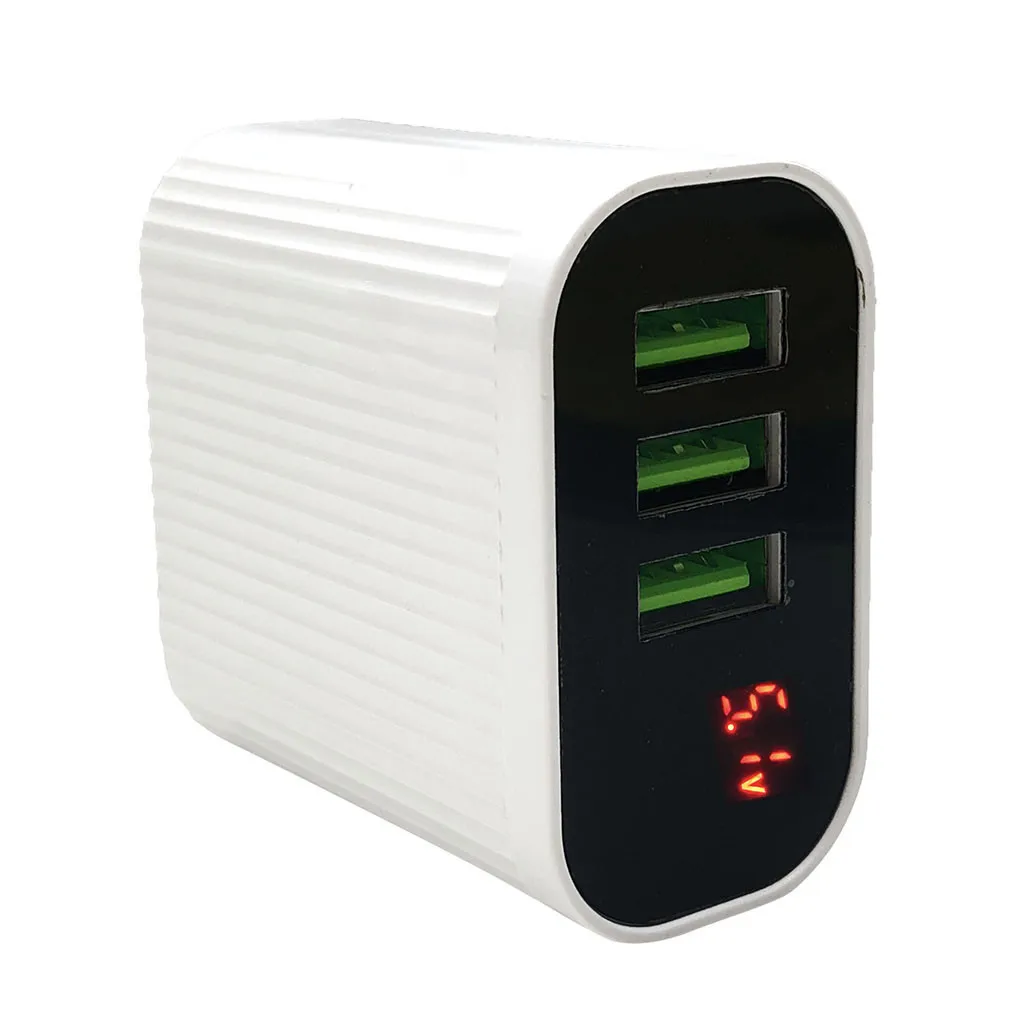 CARPRIE EU Plug Быстрая зарядка 3 порта QC 3,0 usb-хаб настенное зарядное устройство 3.5A дисплей питания для Apple samsung Android телефонов планшетов
