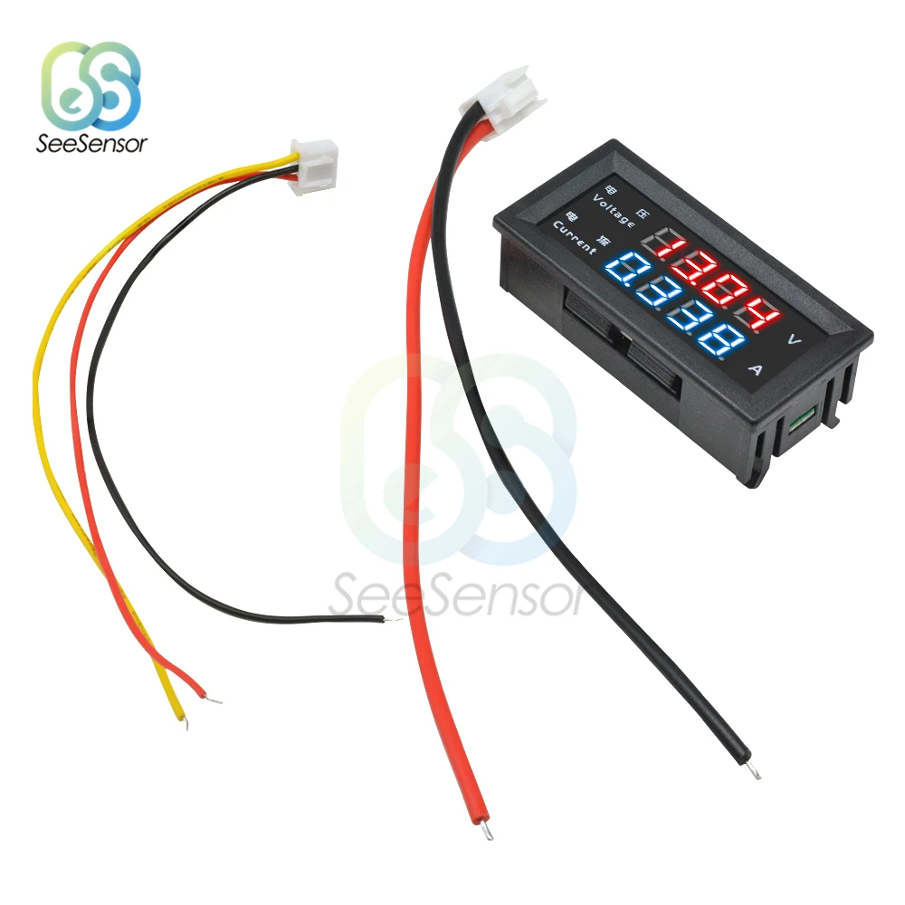 Voltmetro Digitale DC 0-100V, 10A - 4 Pezzi Con Display LED 0.28 | Per Auto E Casa - Foto 3
