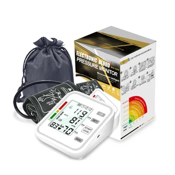 

Upper Arm Style Automatic Electronic Blood Pressure Monitor with Large LCD Display Digital Intelligent Blood Pressure Meter
