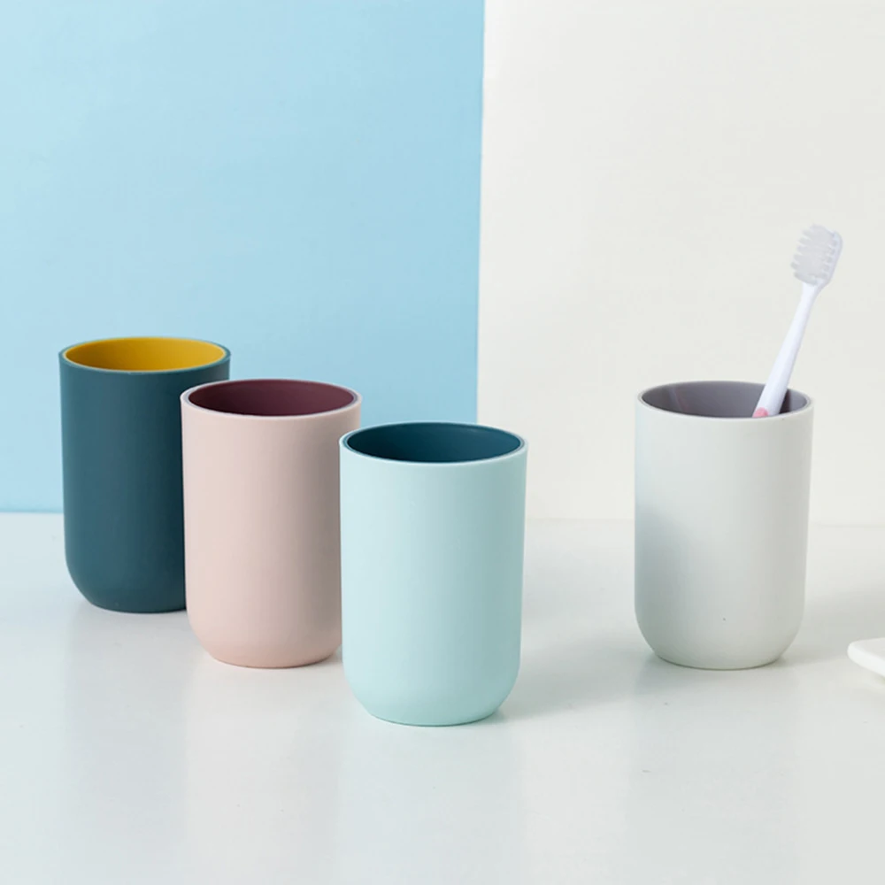 Простая двухцветная щетка My Teeth Cup, чашка для ванной, чашка для воды, простая креативная домашняя зубная щетка, чашка