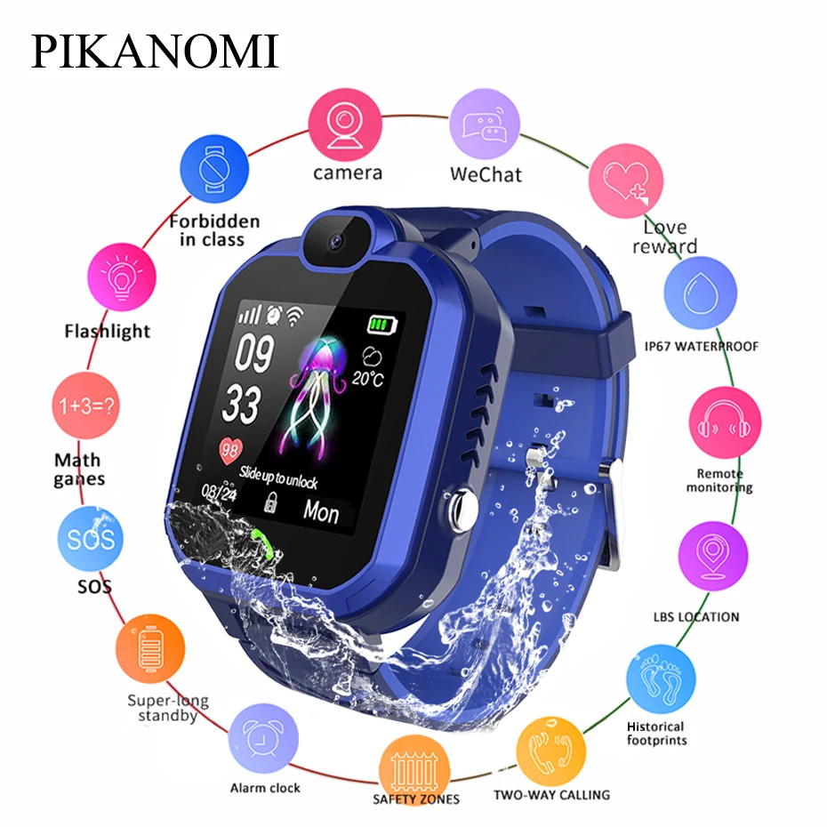 

Children Smart Watch LBS Location Tracker Kid Smartwatches Baby Sim Call Phone Watch SOS Anti Lost Wrist Watch For Android IOS