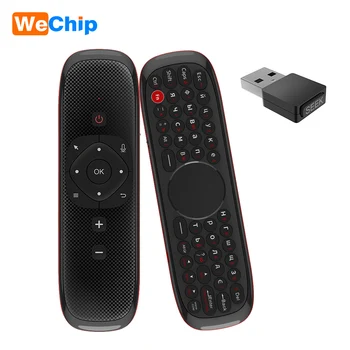 

Wechip W2 2.4G Air Mouse Wireless Keyboard with Touchpad Mouse Infrared Remote Control for Android TV BOX PC Projector
