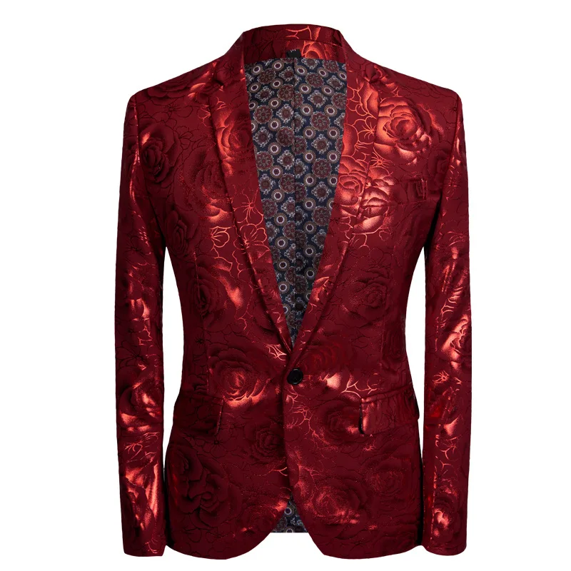 AntonioRicci 3D Printed 2 Pieces Fashion Men Suit Slim Fit Blue Rose Printing Tuxedo Groom Suits For Men Wedding Costume Homme AntonioRicci 3D Printed 2 Pieces Fashion Men Suit Slim Fit Blue Rose Printing Tuxedo Groom Suits For Men Wedding Costume Homme