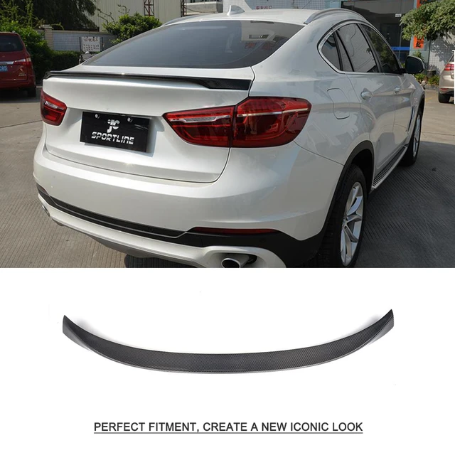 Pu Rear Window Boot Lip Spoiler Wing For Bmw X6 E71 2008 - 2013 Rear Window  Side Spoiler Wing Decoration Trim - Car Stickers - AliExpress