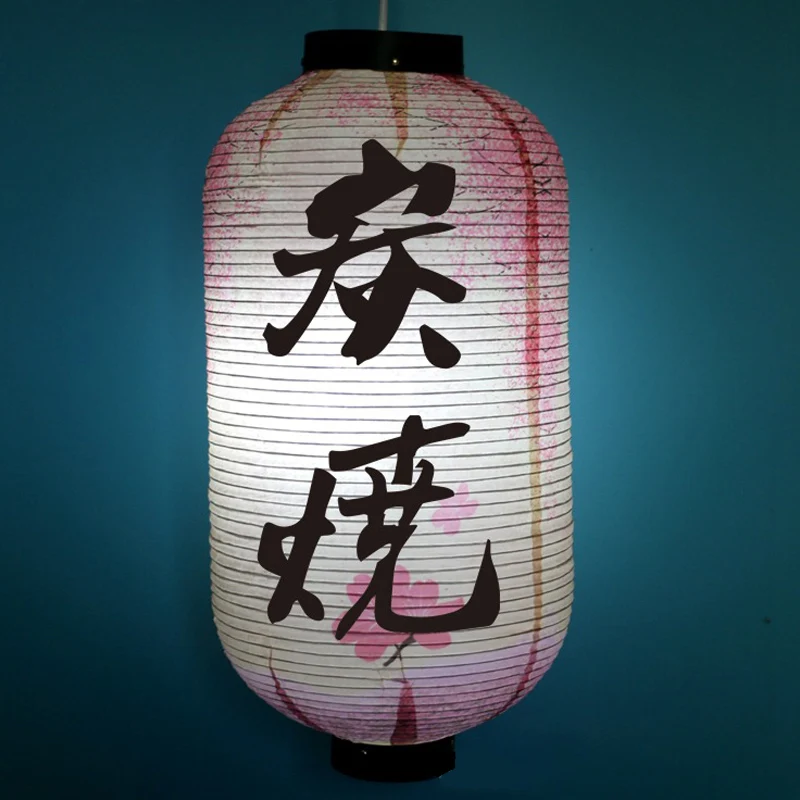 bistro ramen sashimi restaurante festival decoração pendurado lanterna sinal publicidade