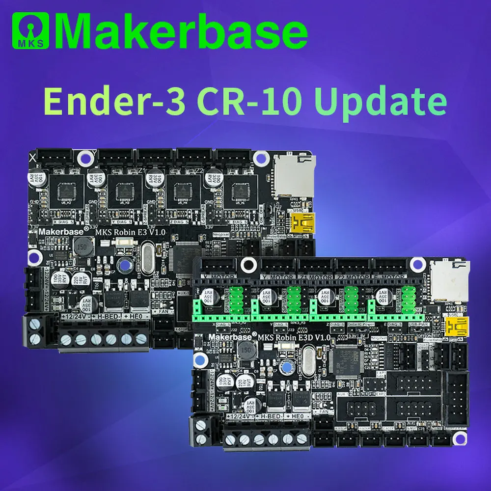 Makerbase MKS Robin E3 E3D 32 битная плата управления 3D принтер части с tmc2209 Uart драйвер режима
