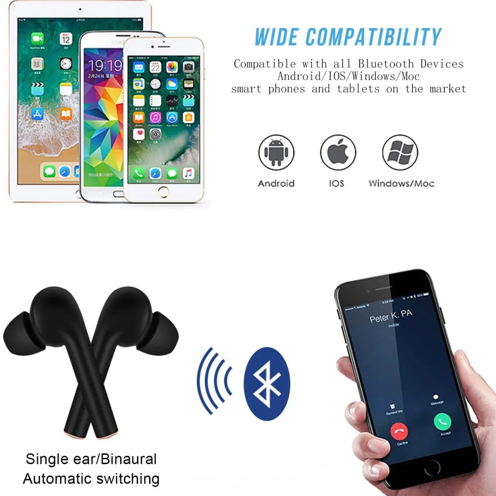 J3 Pro TWS Bluetooth Earphones 5 2 True Wireless Earbuds Stereo Headphones For Xiaomi Handsfree Phone HD Gaming Sport Headset