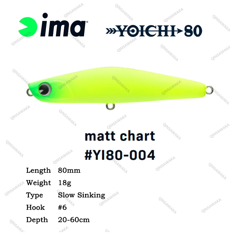 Leurre Ima Yoichi 80 Coulant – 80 Mm 18g, Pour Pêche En Mer, Silencieux