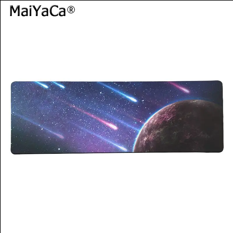 Lock Edge 40X90cm Maiya высокое качество метеорит комета Метеор планета красивый коврик для мышки в стиле аниме большой коврик для мыши клавиатуры коврик - Цвет: Lock Edge 40X90cm