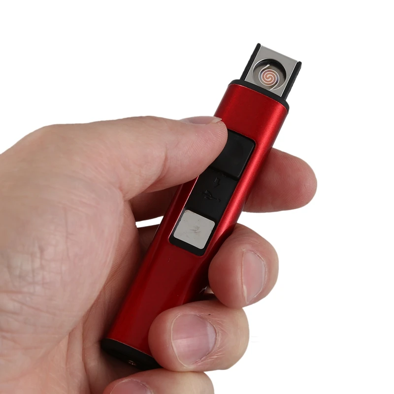 Прикуриватель двухсторонний зажигание Usb Электронная сигарета зажигалка смарт-пресс экран Зажигалка для мужских аксессуаров