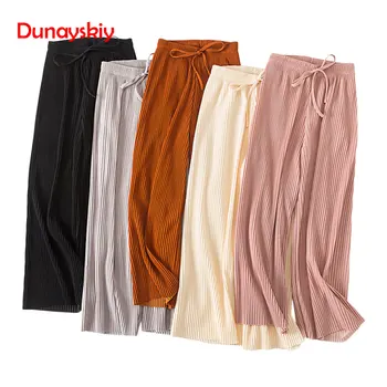 

New Wide Leg Pants Korean Version Wild Nine Pants Loose Wide Leg Pants Female Summer Sense High Waist Pants