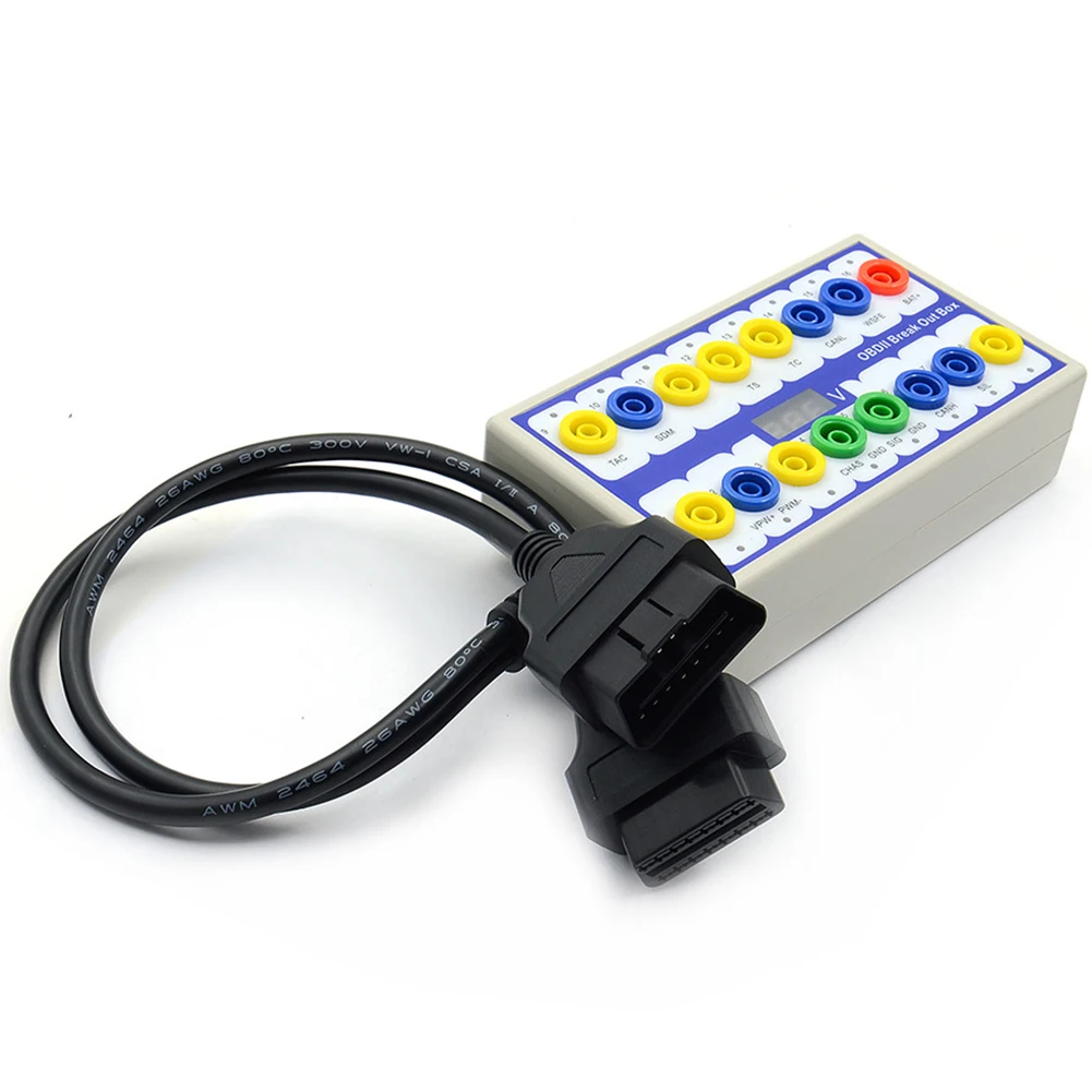 OBD 2 Экономия времени ремонт тестер детектор авто аксессуары инструменты Breakout Box диагностический ручной кабель линии быстрое переключение