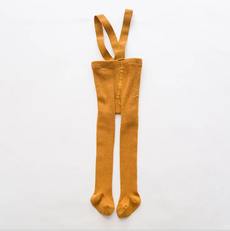 Kids Pantyhose Toddler Tights Kids Leggings Spring Autumn Kids Suspender Pantyhose Girl Solid High Waist Bandage Pants Baby Girls Breathable Overall Leggings Infant Tights