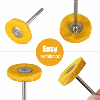 

40PCS 25mm Abrasive Wheel Buffing Polishing Wheel Set For Rotary Tool Kit For Jewelry, Watches, Various Mould