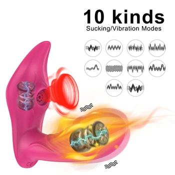 Wireless Remote Control Sucking Vibrator for Women G Spot Clit Sucker Clitoris Stimulator Dildo Sex Toys Goods for Adults Couple 2