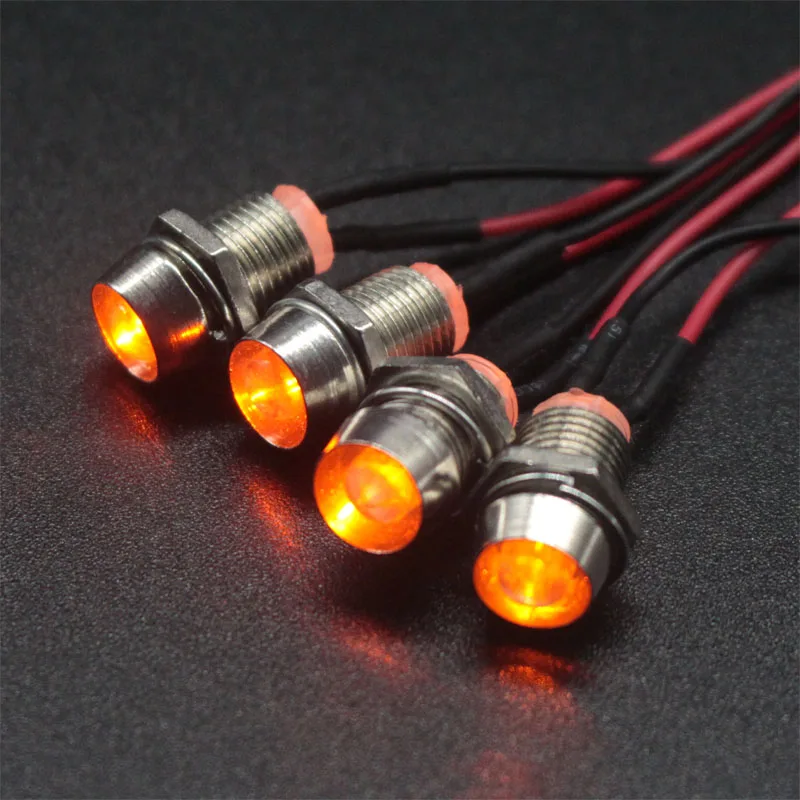 1/10 1/8 RC Auto LED licht Rot Weiß 3mm 5mm scheinwerfer scheinwerfer 4LED  licht Futaba stecker für RC modell auto