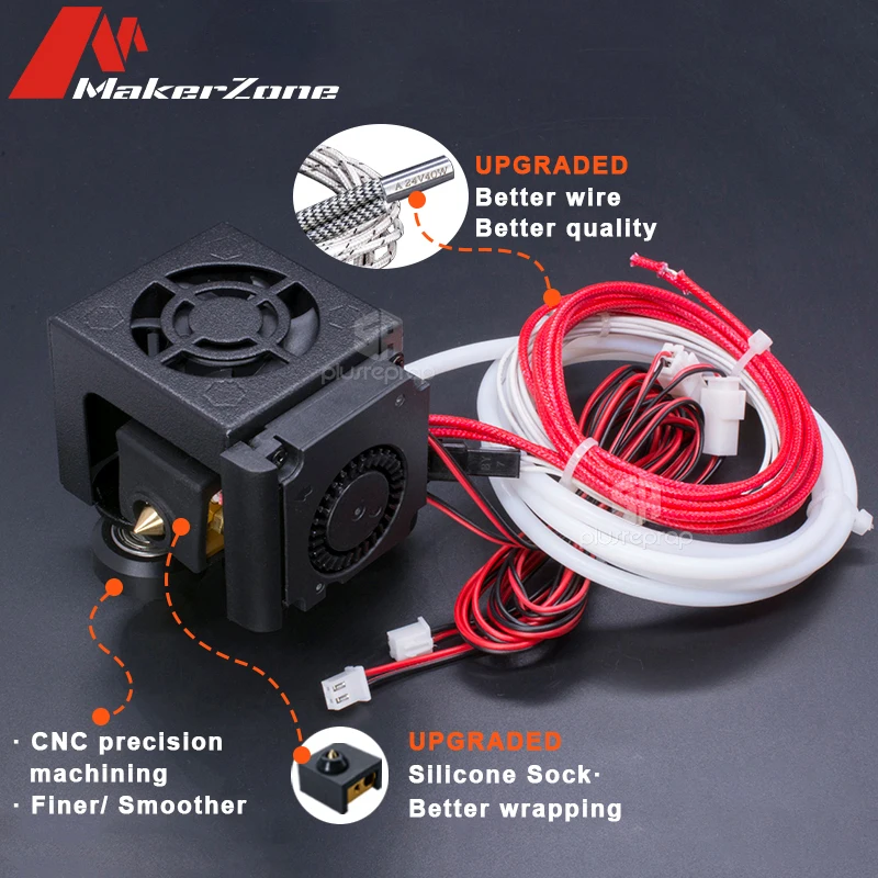 CR10 J-Head Hotend + 4010 40mm Cooling Fan + Braket + X Axis Moving Carriage Part for Ender 3 3D Printer 2020 V Groove Profile