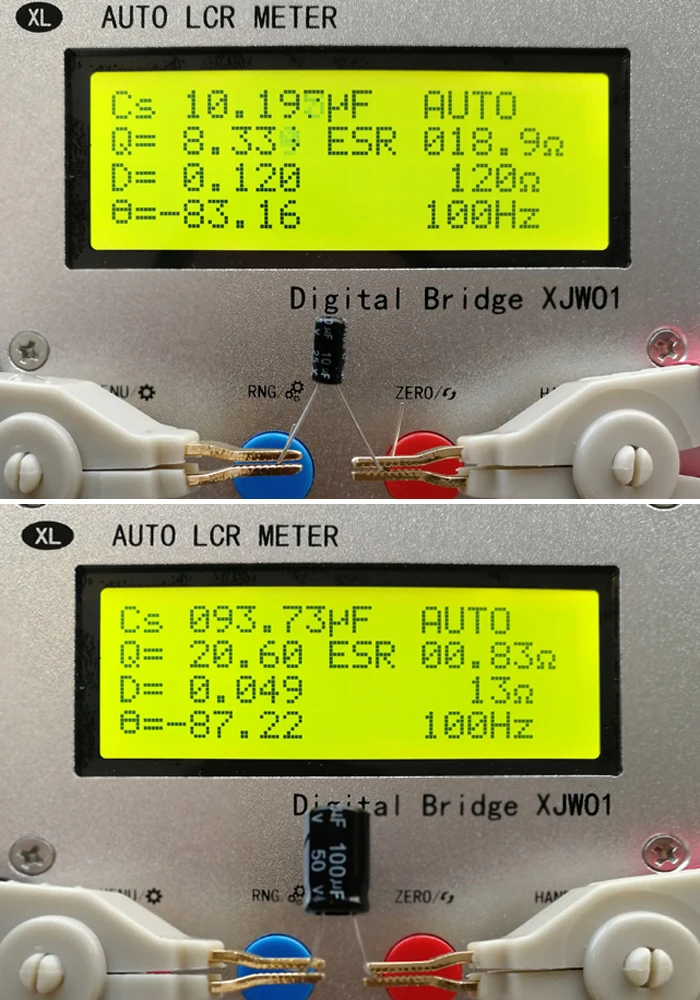 tester resistência, indutância, capacitância, medidor esr, caso de metal acabado