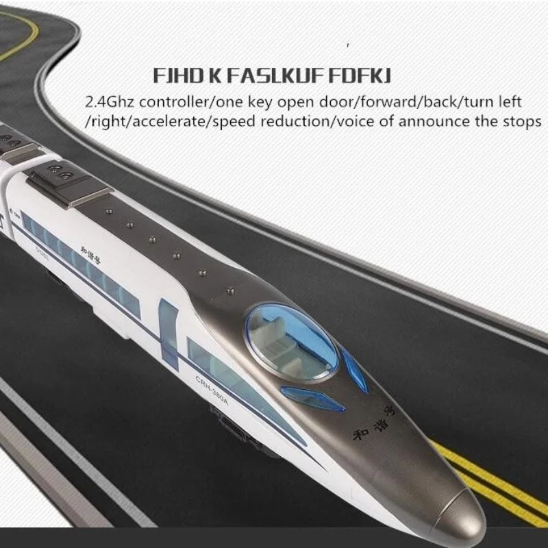 High-Speed RC Train Model 2.4G 114cm One Key To Open The Door Sound Effects Remote Control Subway High-Speed Train Boy Gift Toy 2