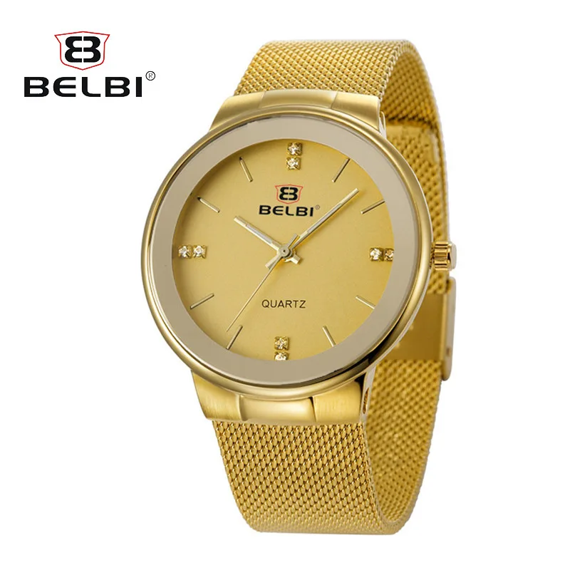 

Biao bi Belbi5810-1 Business Ultra-Thin Mesh Belt Quartz Watch