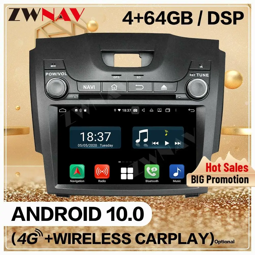 128g Carplay 2 Din For Chevrolet Holden S10 Trailblazer Colorado