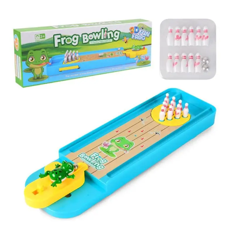Mini Desktop Bowling Game Toy Set Fun Indoor Parent-Child Interactive Table Game Bowling Education Toy
