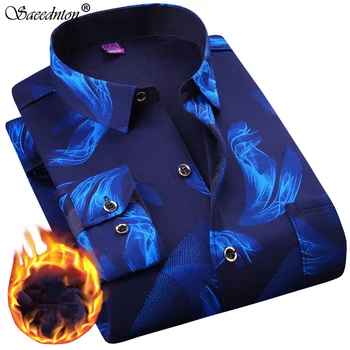 

Plus 5XL 6XL Winter Thicking Warm Men Shirt 2020 Male Turn-down Business Casual Flannel Velvet Long Sleeve Plaid Dress Shirts