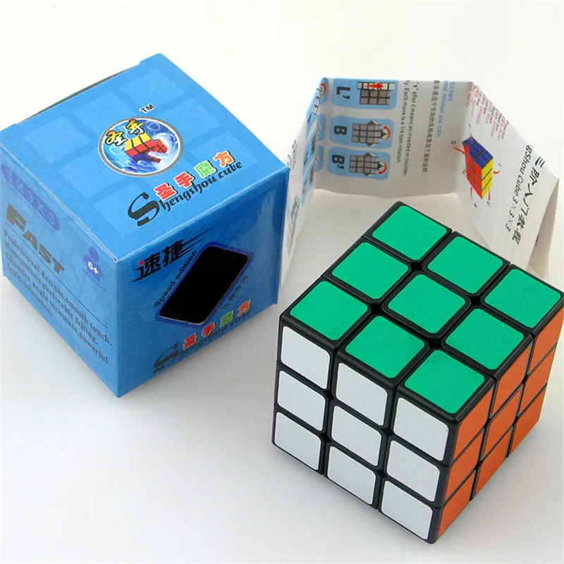 Shengshou Sujie 3x3 волшебный Нео Куб дешевый куб для мозаичного строительства матовая наклейка Скорость Cubo Magico развивающая игрушка