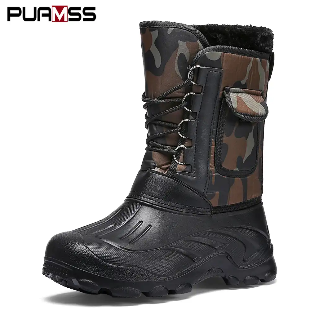 warm waterproof work boots