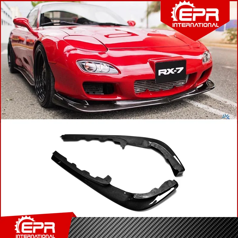 Передняя накладка на губы из углеродного волокна для RX7 FD3S OEM 2 шт. (Модель 1993-1999)