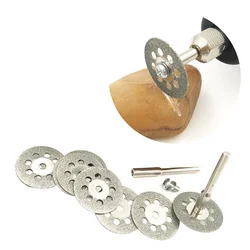 Petite lame de scie avec trou de 22mm, 10 pièces, Mini diamant tranchant, outil rotatif, disques de coupe, accessoires d'outils de bricolage pour Dremel 