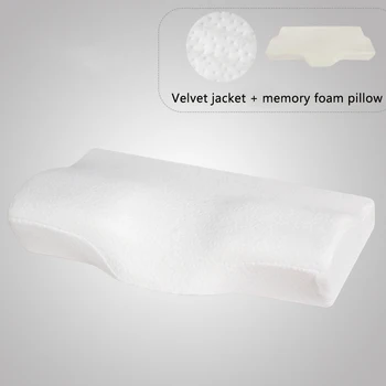 

Convex Design Slow Rebound Memory Foam Pillow Cervical High Density Neck Support Solid Home Office Sleeping Health Care Travel