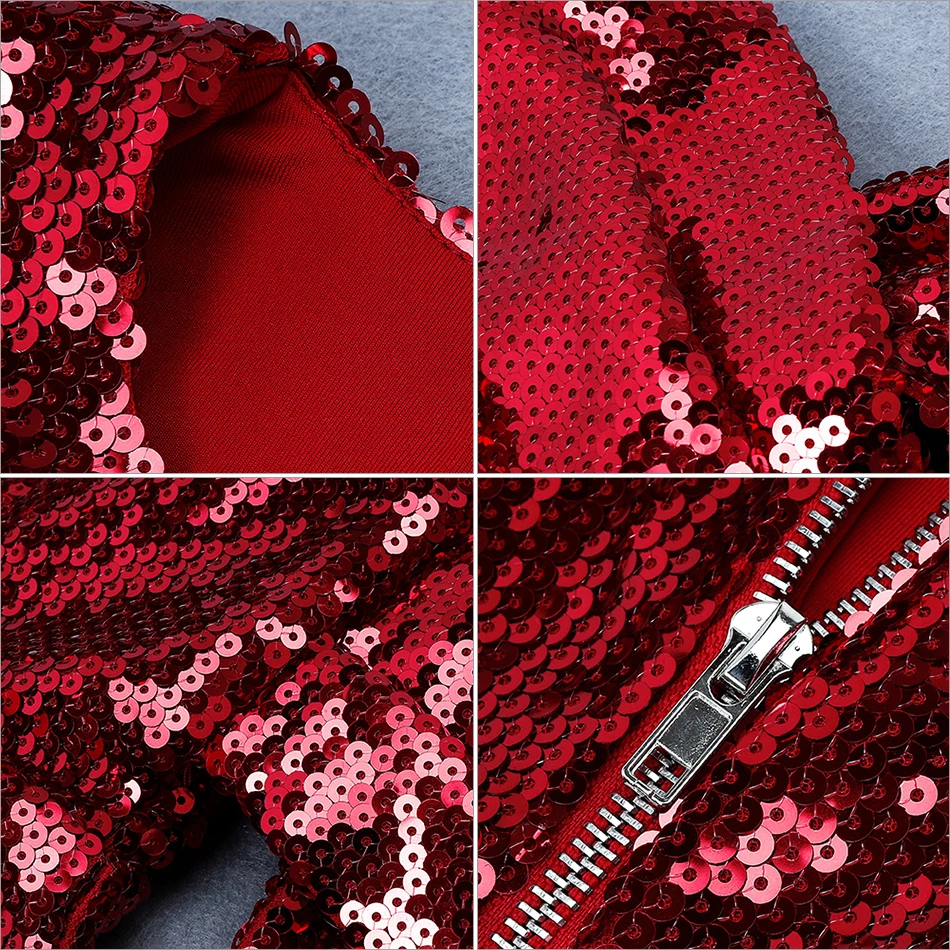 Adyce, осенний бордовый цвет, расшитое блестками вечернее платье в стиле знаменитостей, женское сексуальное ДРАПИРОВАННОЕ облегающее Клубное платье с длинным рукавом Vestidos