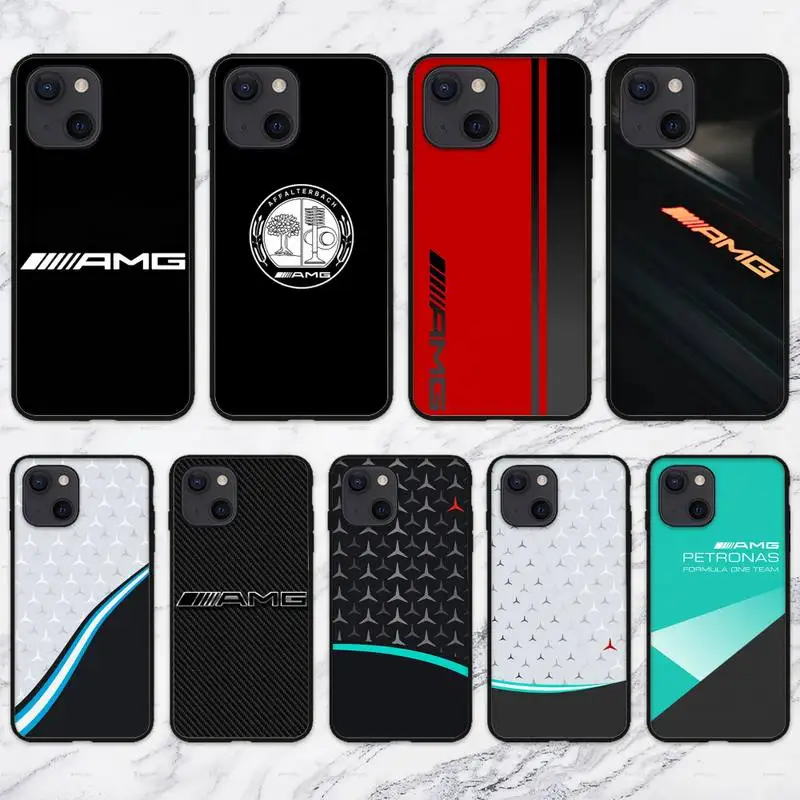 Sport-Benz-Car-Mercedes-AMGs Phone Case for IPhone 13 Pro Max 12 Mini 11 SE 2020 6 6S 7 8 Plus XS X XR Soft Silicone Back Cover |