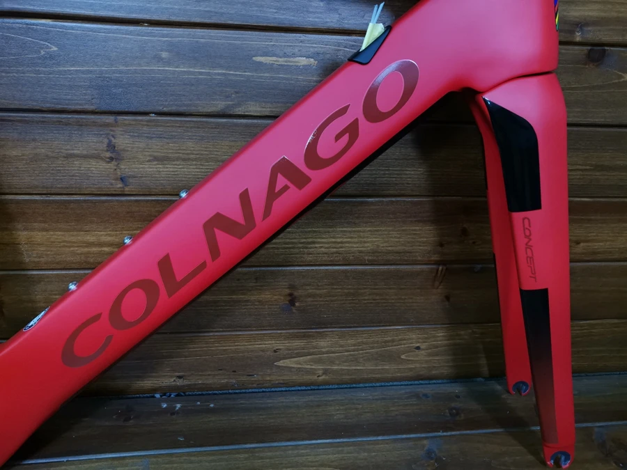 T1000 карбоновая красная рама colnago для шоссейного велосипеда 12+ цветов на выбор, Сделано в Тайване, высококачественный карбоновый велосипед
