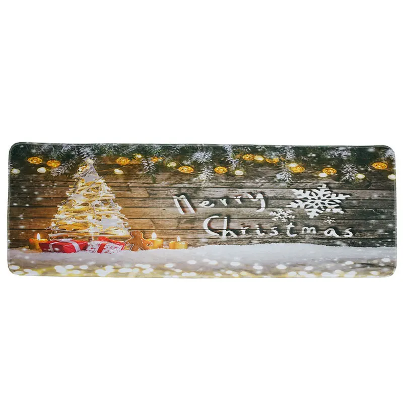 Christmas Zeegle коврик на дверь, Рождественский Декор, нескользящий коврик на дверь, фланелевый мягкий напольный коврик для детской комнаты, мягкий ковер - Цвет: Christmas