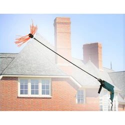 Aluminum Chimney Power Sweeping Brush Cleaning Rotary Sweep DIY Set Clean Up Accessories Flexible