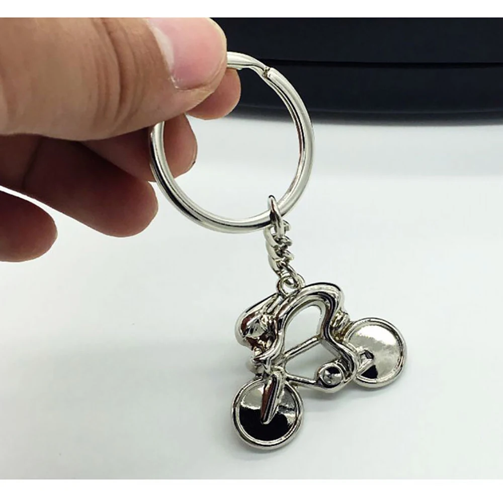 HotSellingHandmadeKeychainStainlessSteelMetalKeyringSport