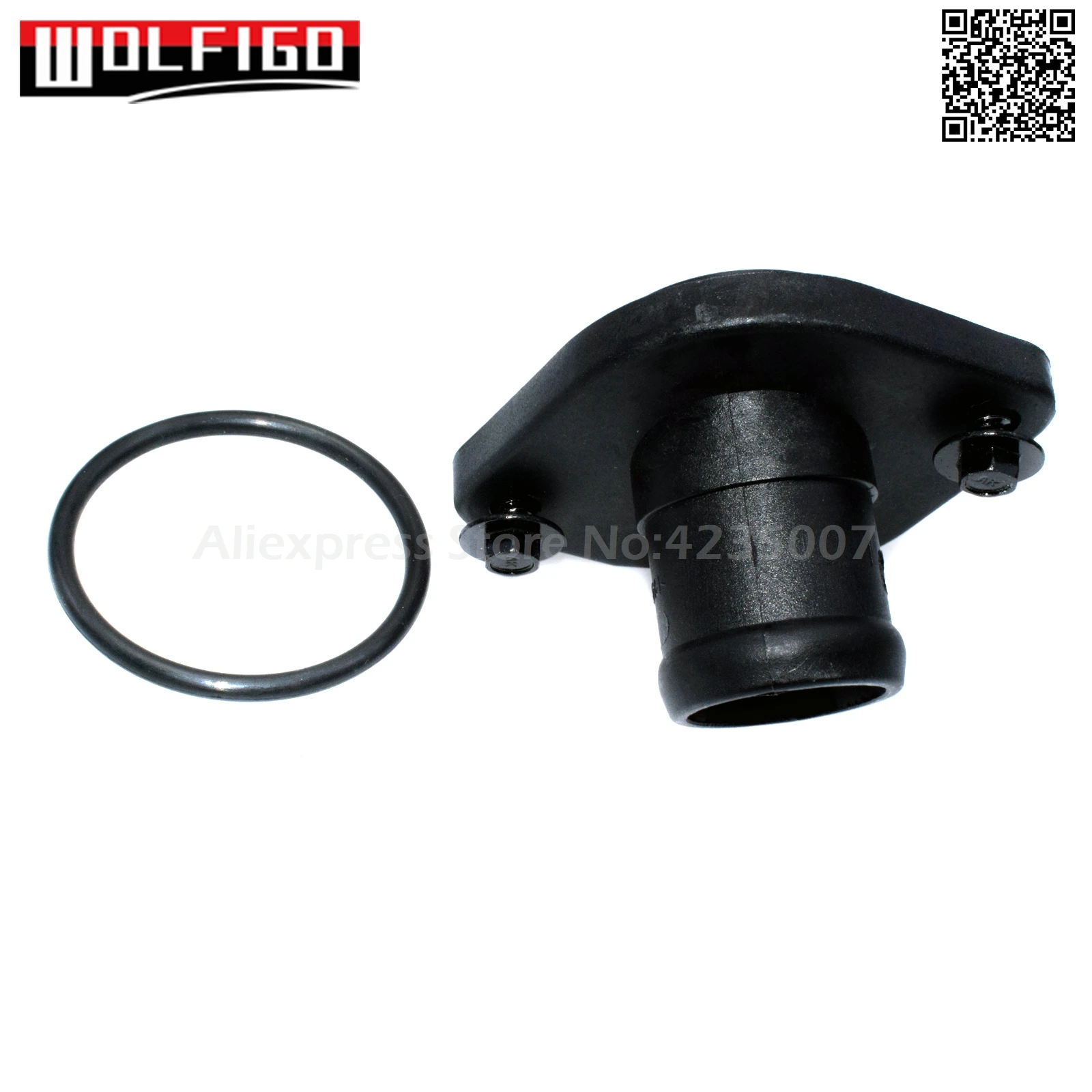 WOLFIGO 87Deg термостат и Охлаждающая вода фланец для VW Bora Golf сиденье для Polo 032121121J, 032121121B, 032 121 121 J, 032 121 121 B