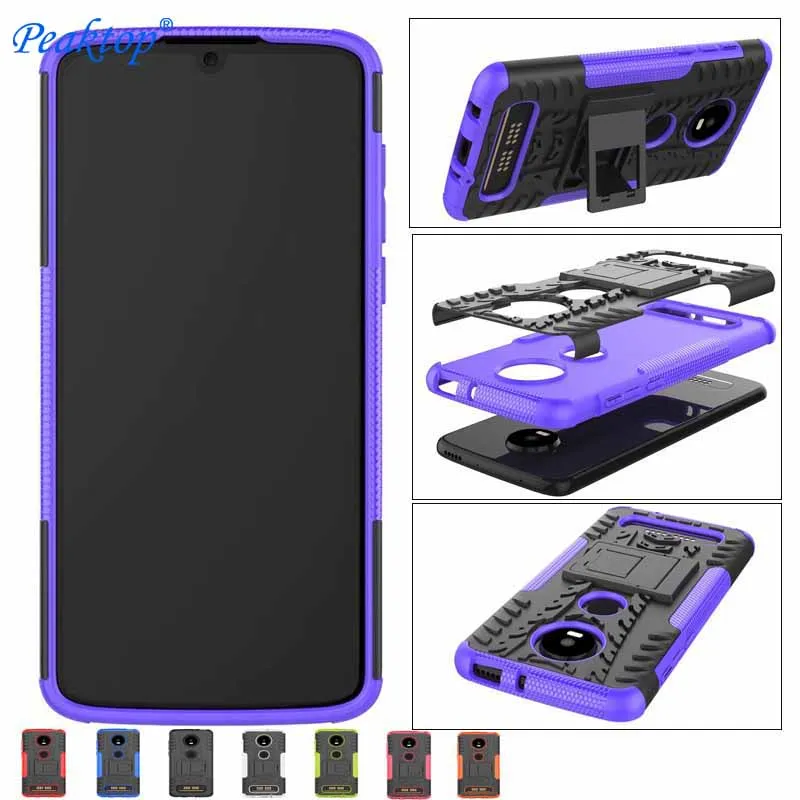 Чехол для Moto G7 one power C plus G4 G5 E5 G6 2018 E4 Z Z2 Z3 Z4 play p30 note Чехлы PC TPU 2 в одном гибридном